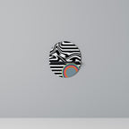 SPECTRA SHOWCASE Oval Art Shelf In Black Finish