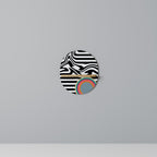 SPECTRA SHOWCASE Estante Ovalado Decorativo en Efecto Roble