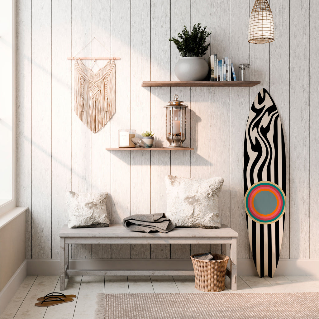 SPECTRA SHOWCASE Panel decorativo de tabla de surf