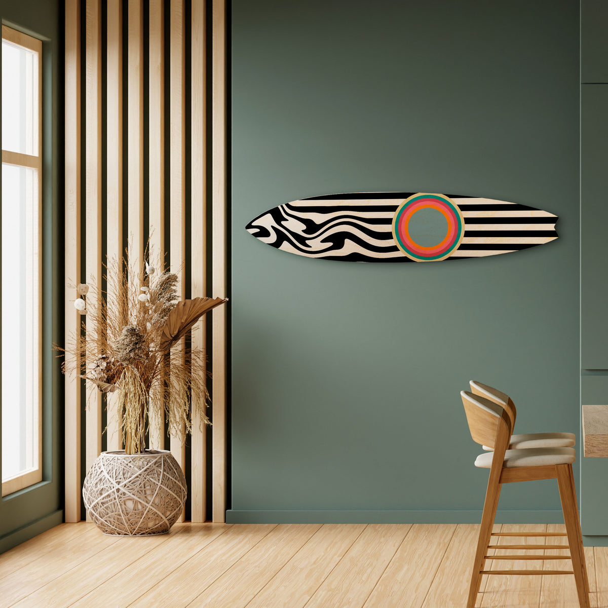 SPECTRA SHOWCASE Panel decorativo de tabla de surf