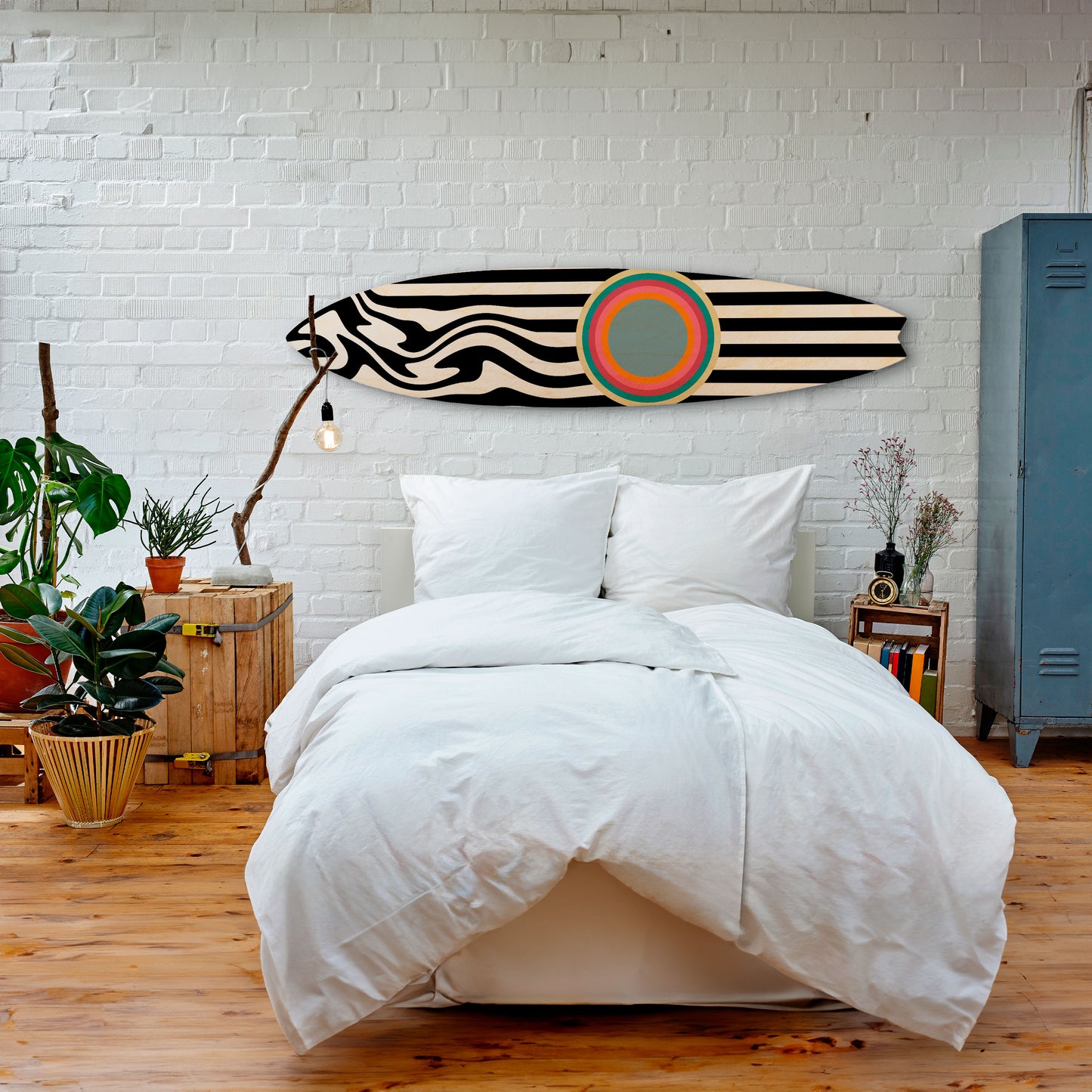 SPECTRA SHOWCASE Panel decorativo de tabla de surf