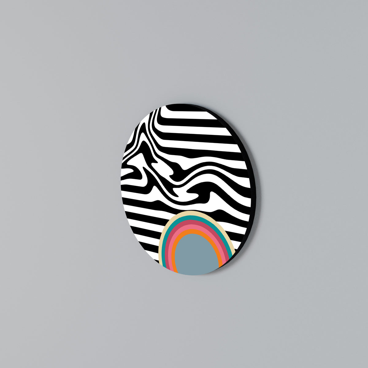 SPECTRA SHOWCASE Arte de pared redondo