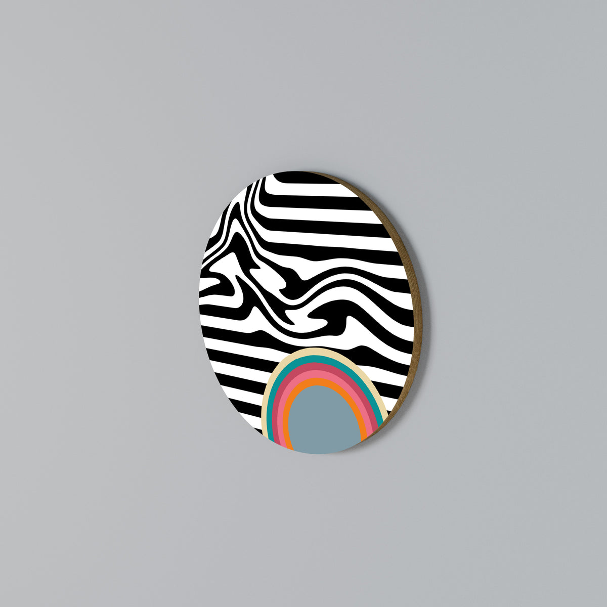 SPECTRA SHOWCASE Arte de pared redondo