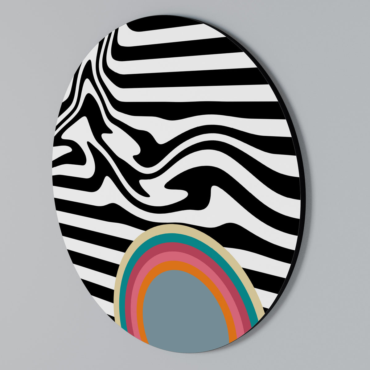SPECTRA SHOWCASE Arte de pared redondo