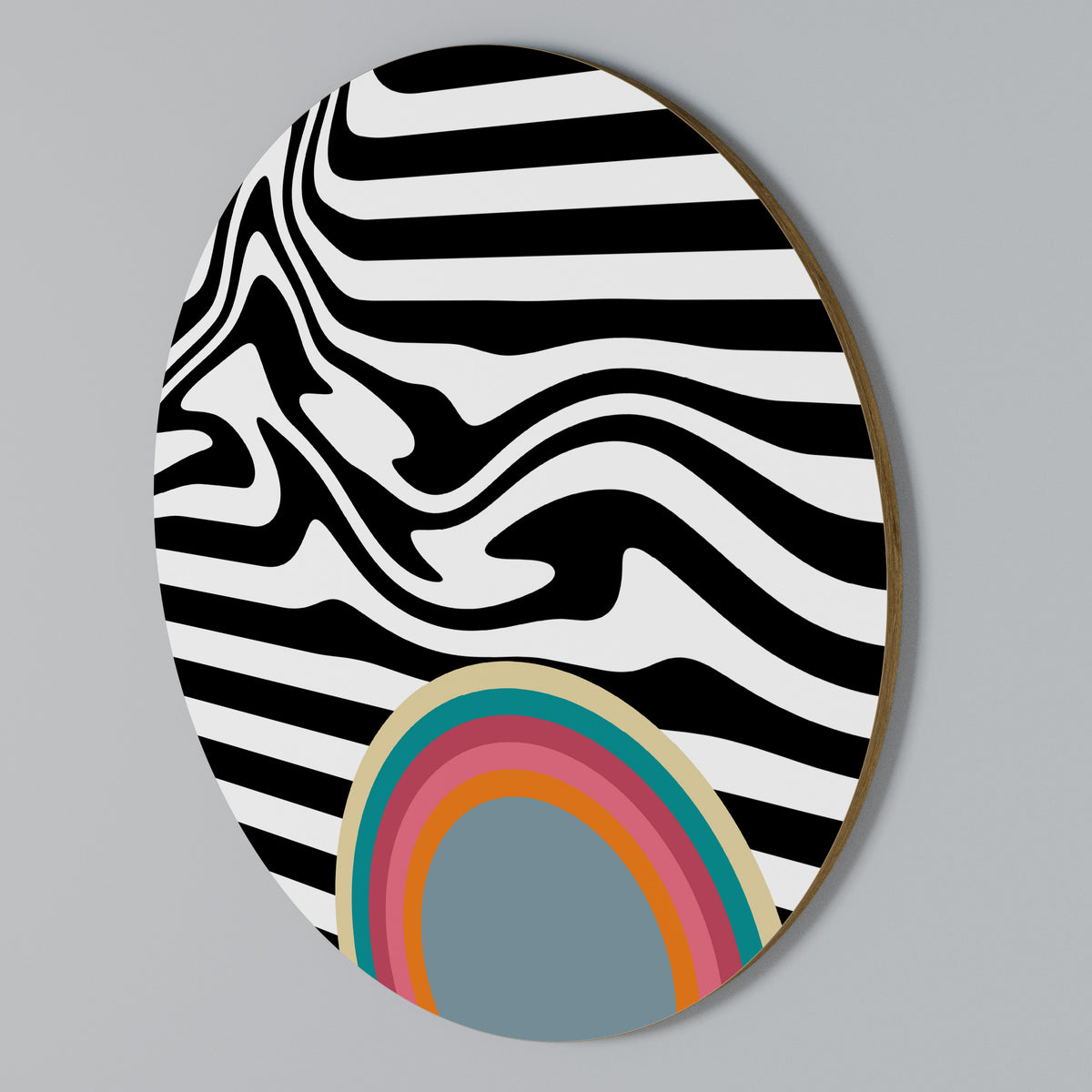 SPECTRA SHOWCASE Arte de pared redondo