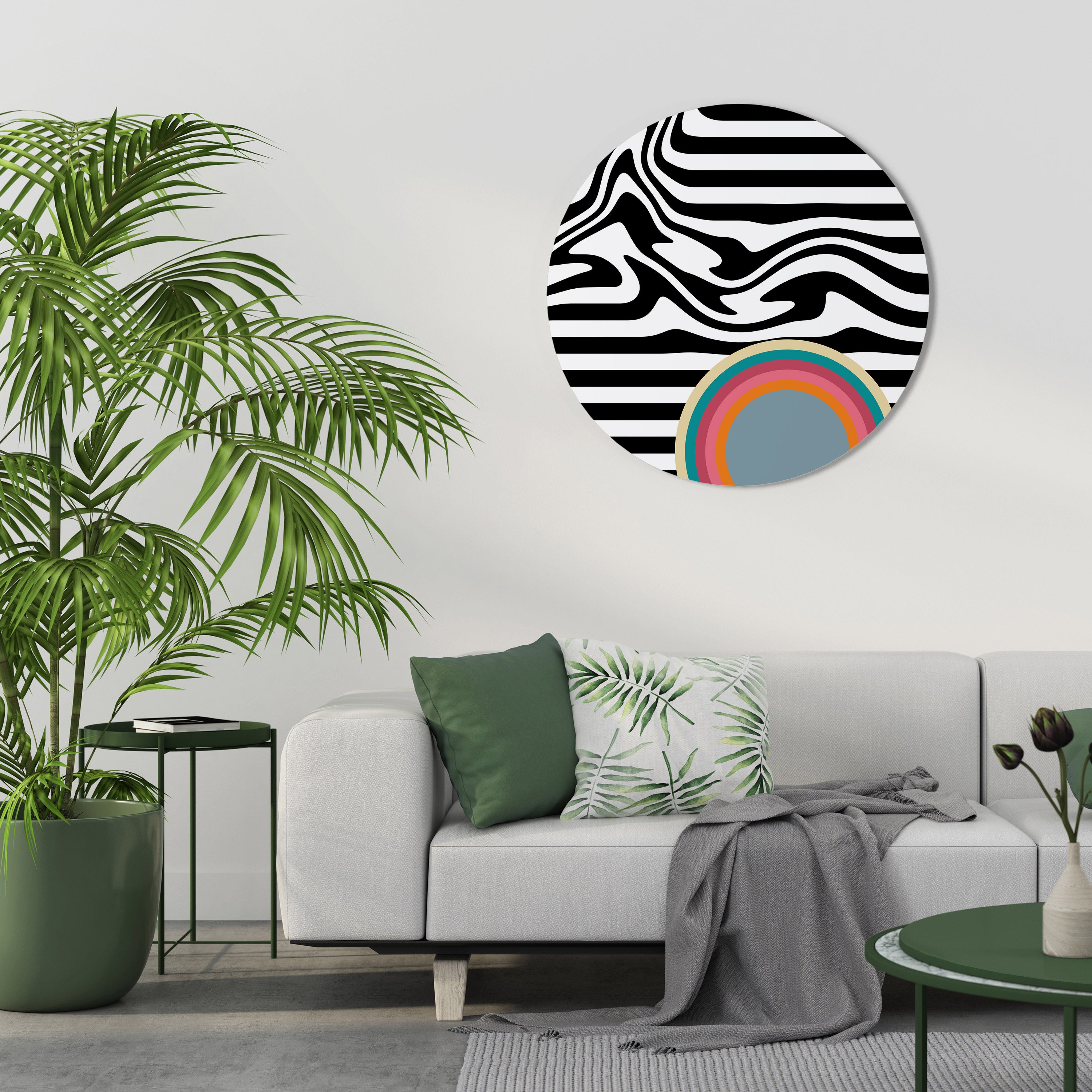 SPECTRA SHOWCASE Round Wall Art