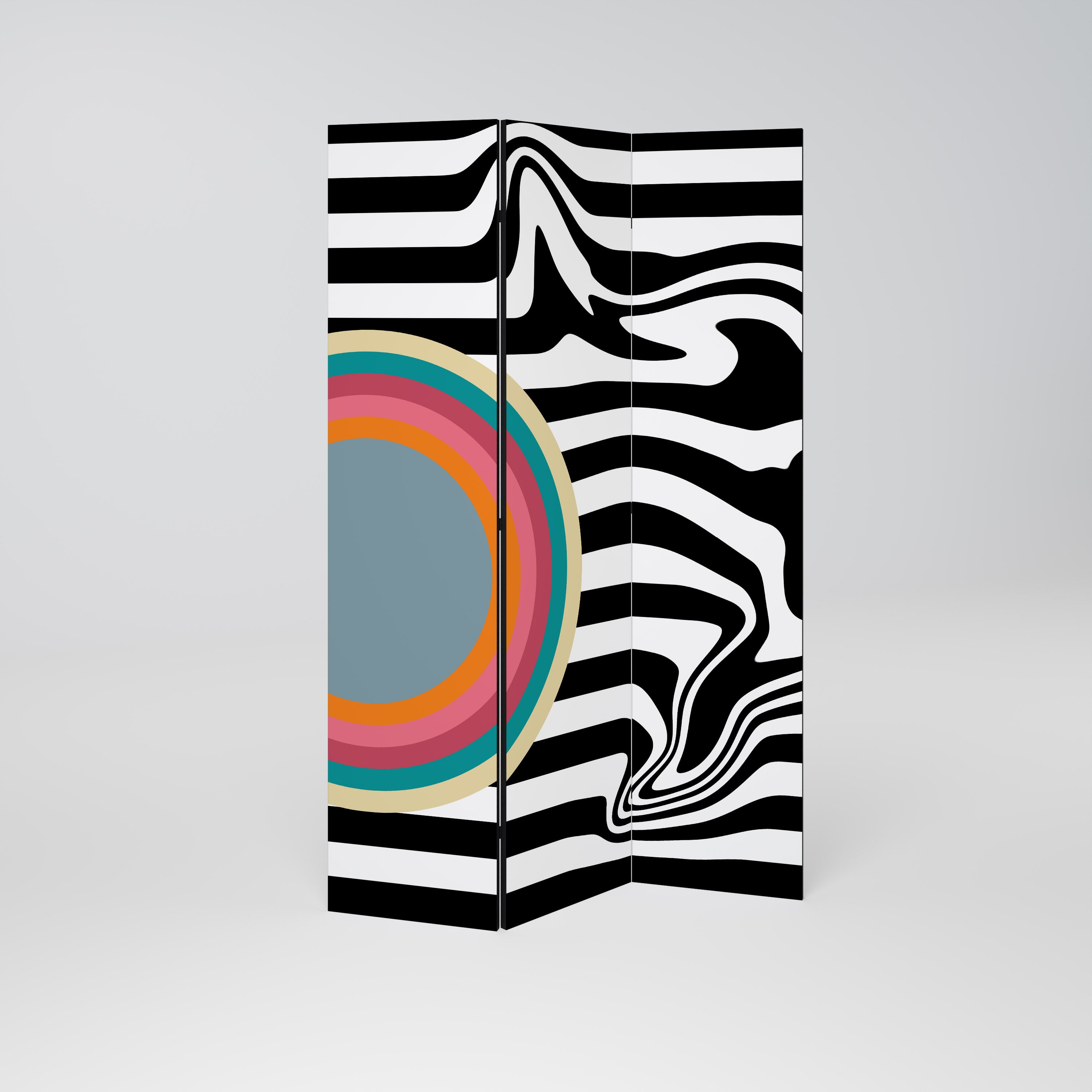 Biombo decorativo de 3 paneles SPECTRA SHOWCASE