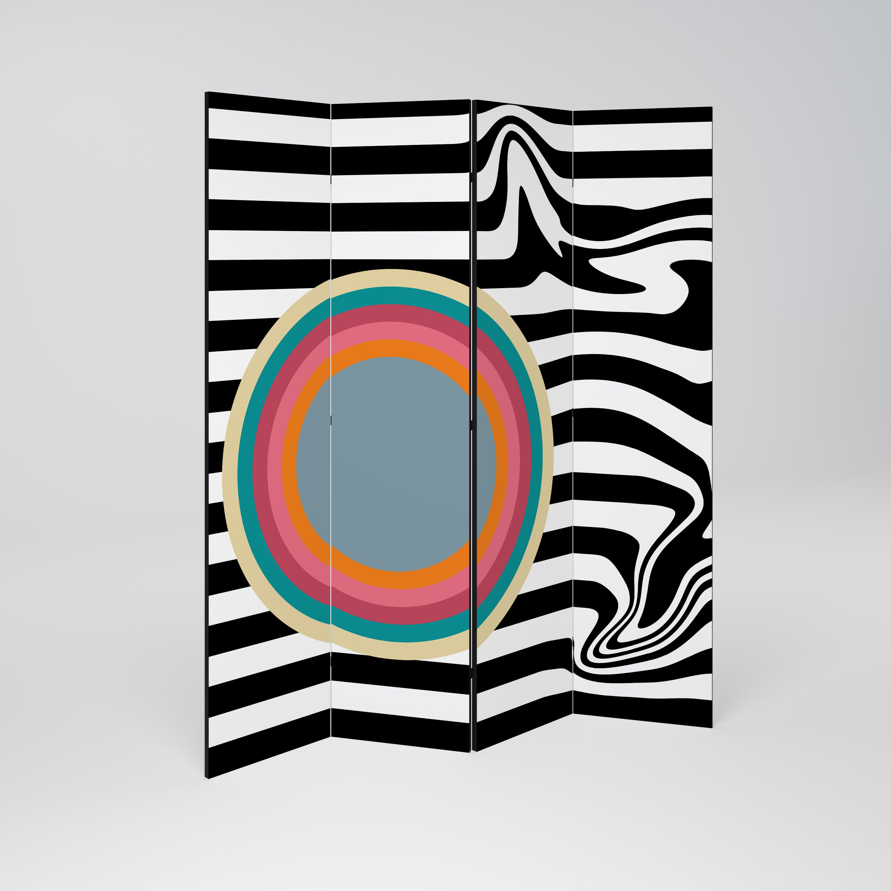 SPECTRA SHOWCASE Biombo de 4 paneles