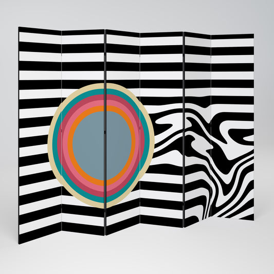 SPECTRA SHOWCASE Biombo de 6 paneles