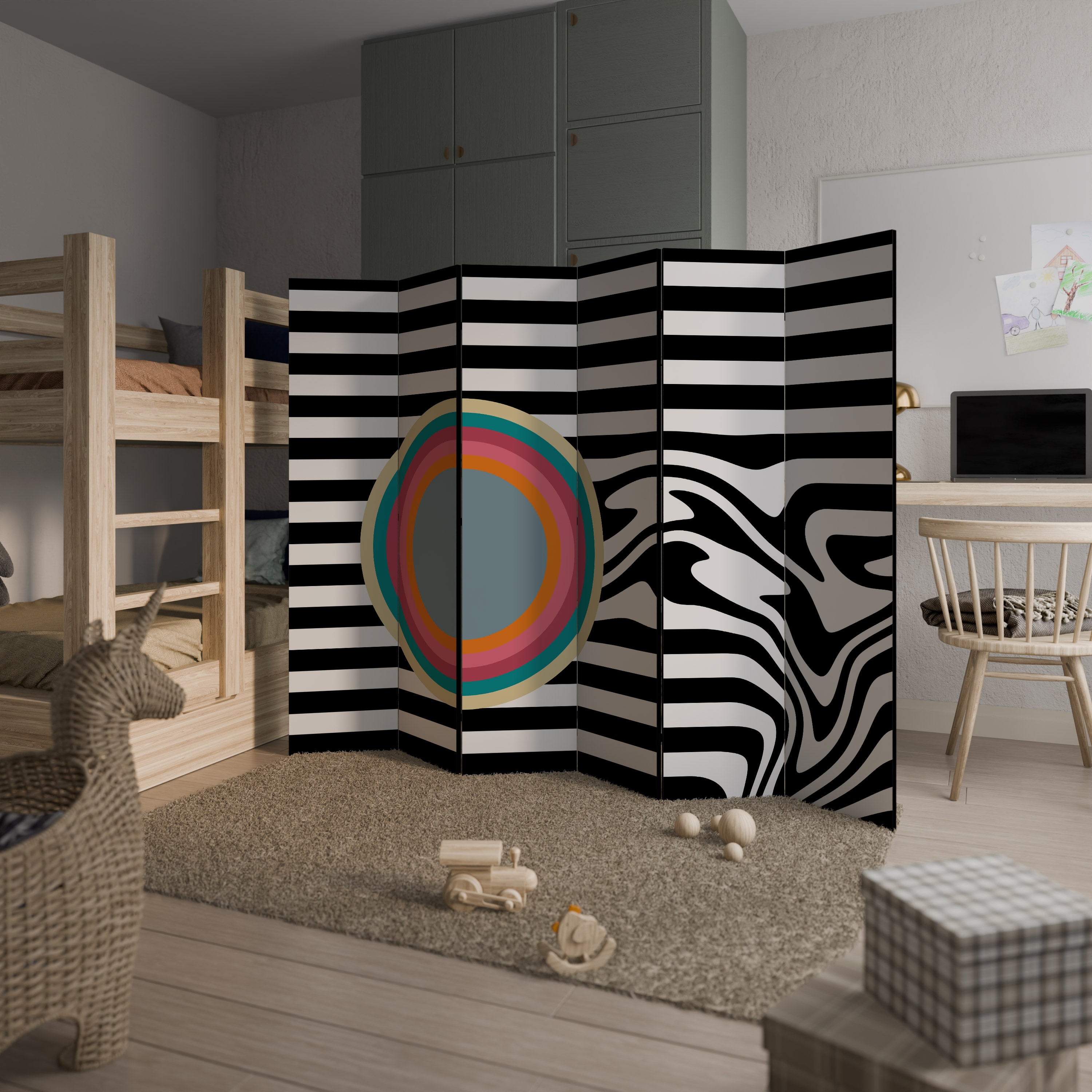 SPECTRA SHOWCASE Decorative 6-Panel Room Divider