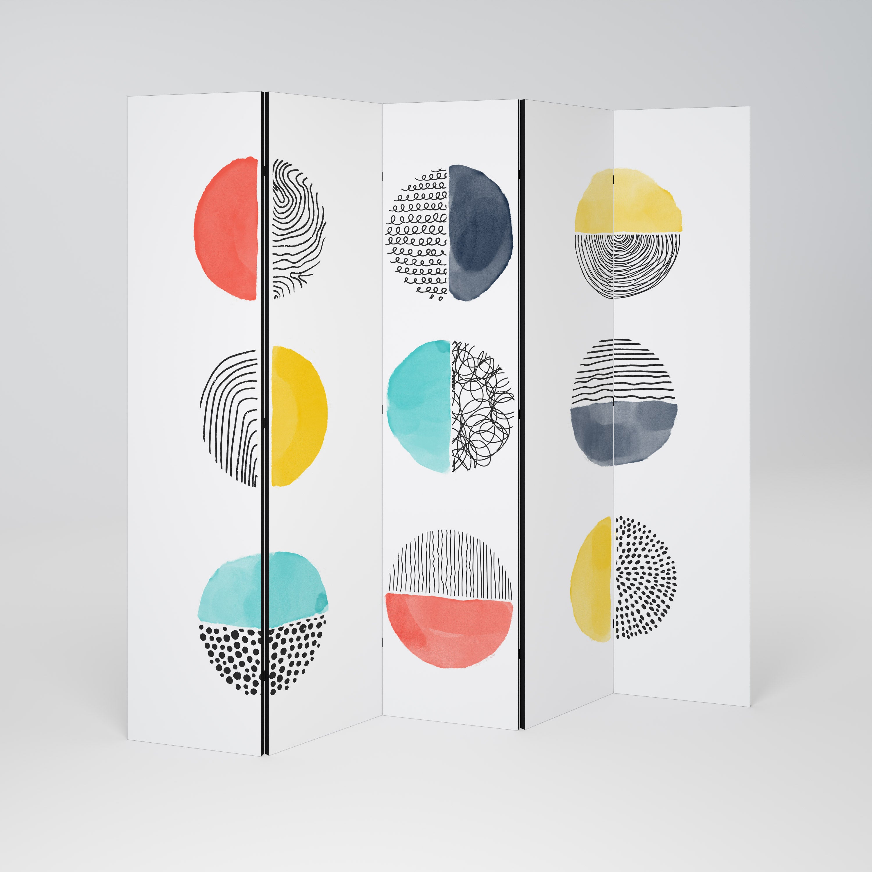 SHAPESHIFT TREASURES 5-Panel Room Divider