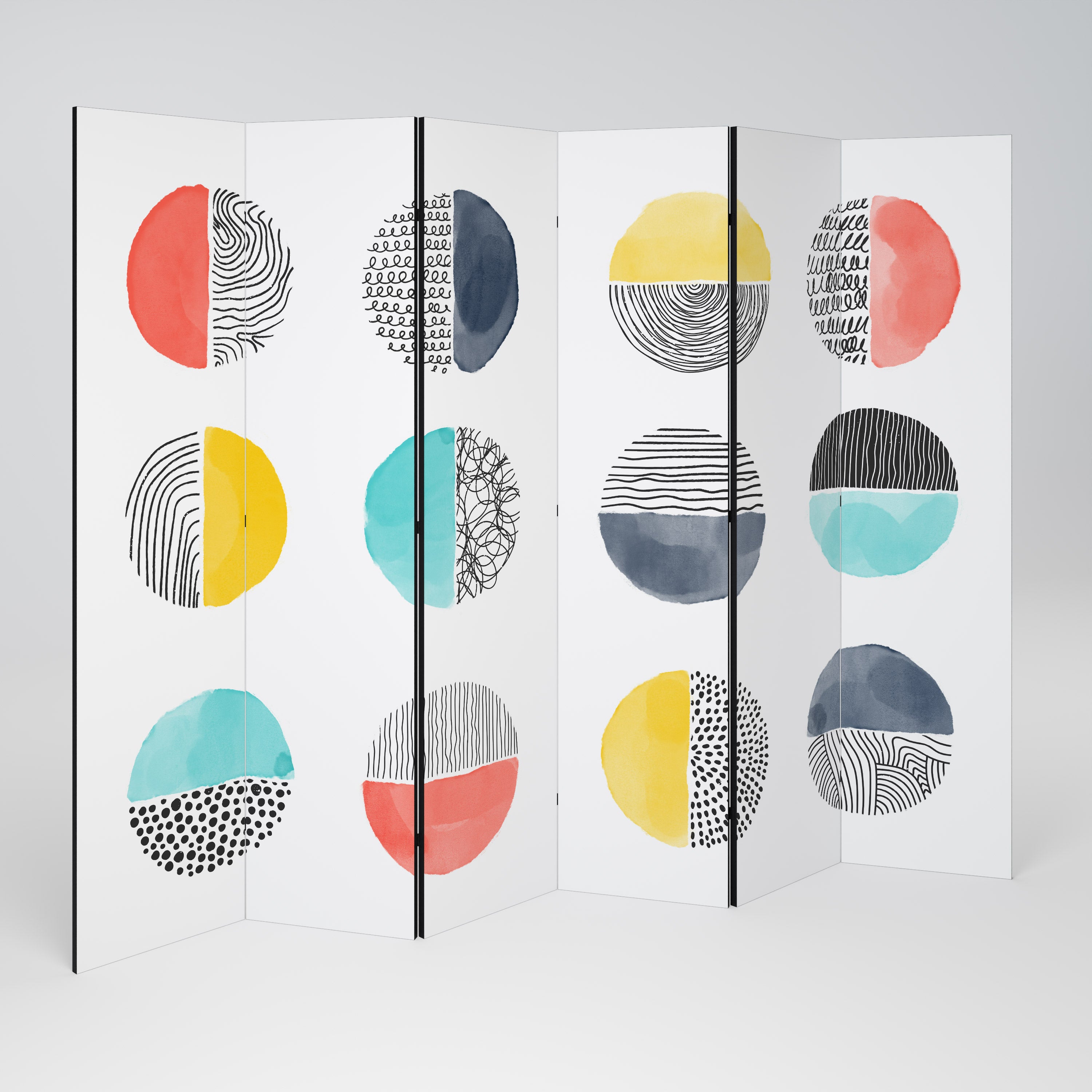 SHAPESHIFT TREASURES Decorative 6-Panel Room Divider