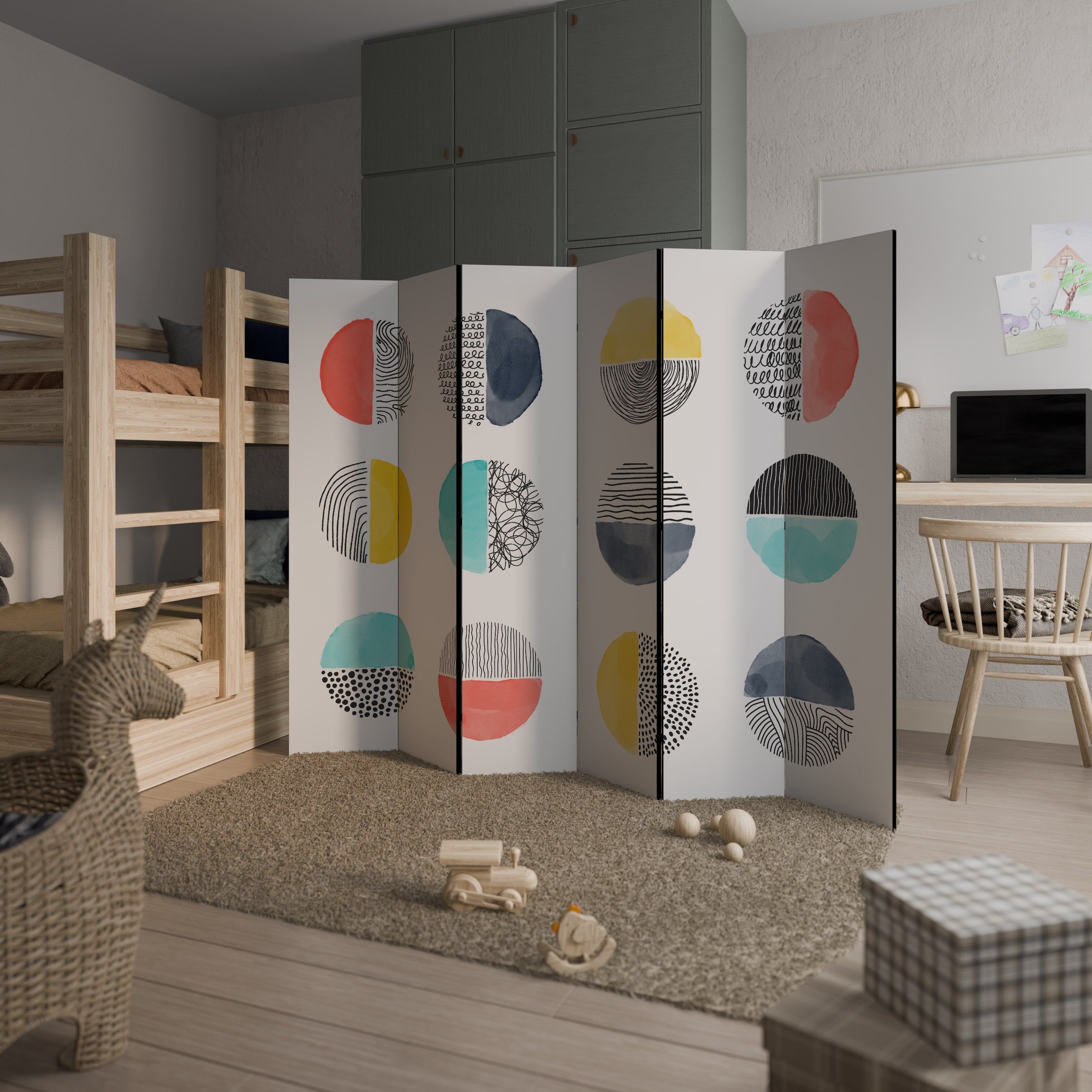 SHAPESHIFT TREASURES Decorative 6-Panel Room Divider