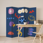 DREAMY HUMOR Biombo Decorativo de 5 Paneles