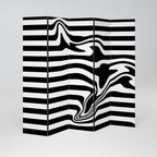 POLYLINE FUZZY Biombo Decorativo de 5 Paneles