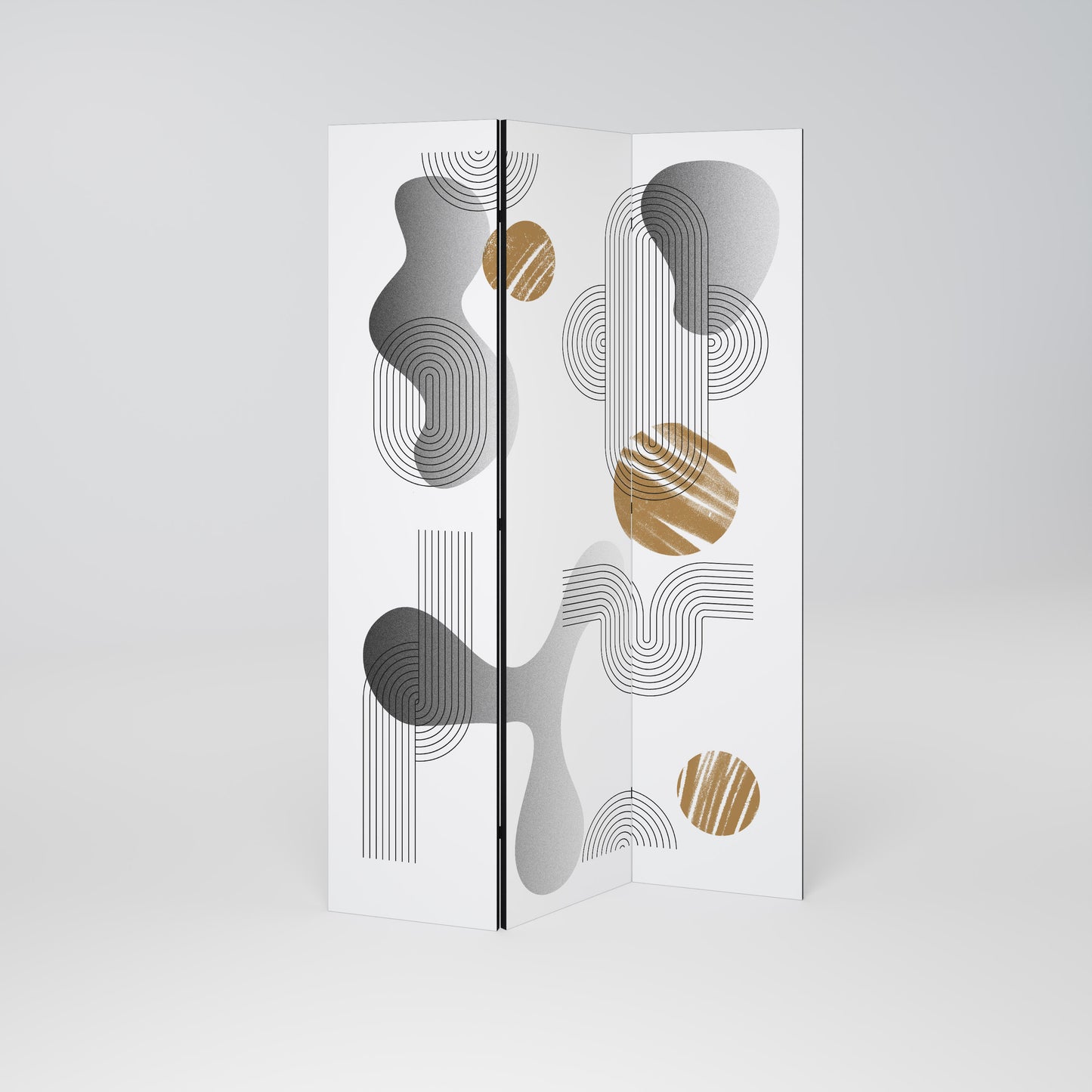 CLEAR CREATIONS Biombo de 3 paneles