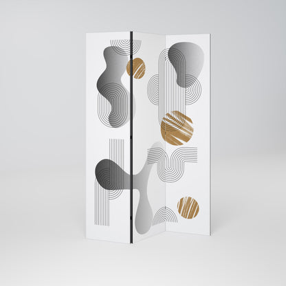 CLEAR CREATIONS Biombo de 3 paneles