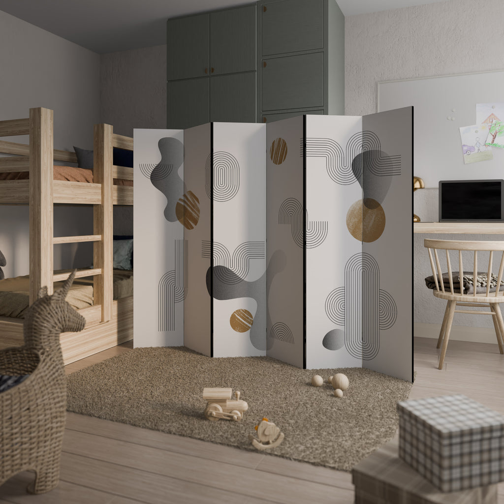 Divisor de ambientes decorativo de 6 paneles CLEAR CREATIONS