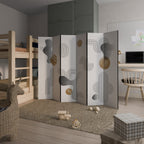 CLEAR CREATIONS Biombo Decorativo de 6 Paneles