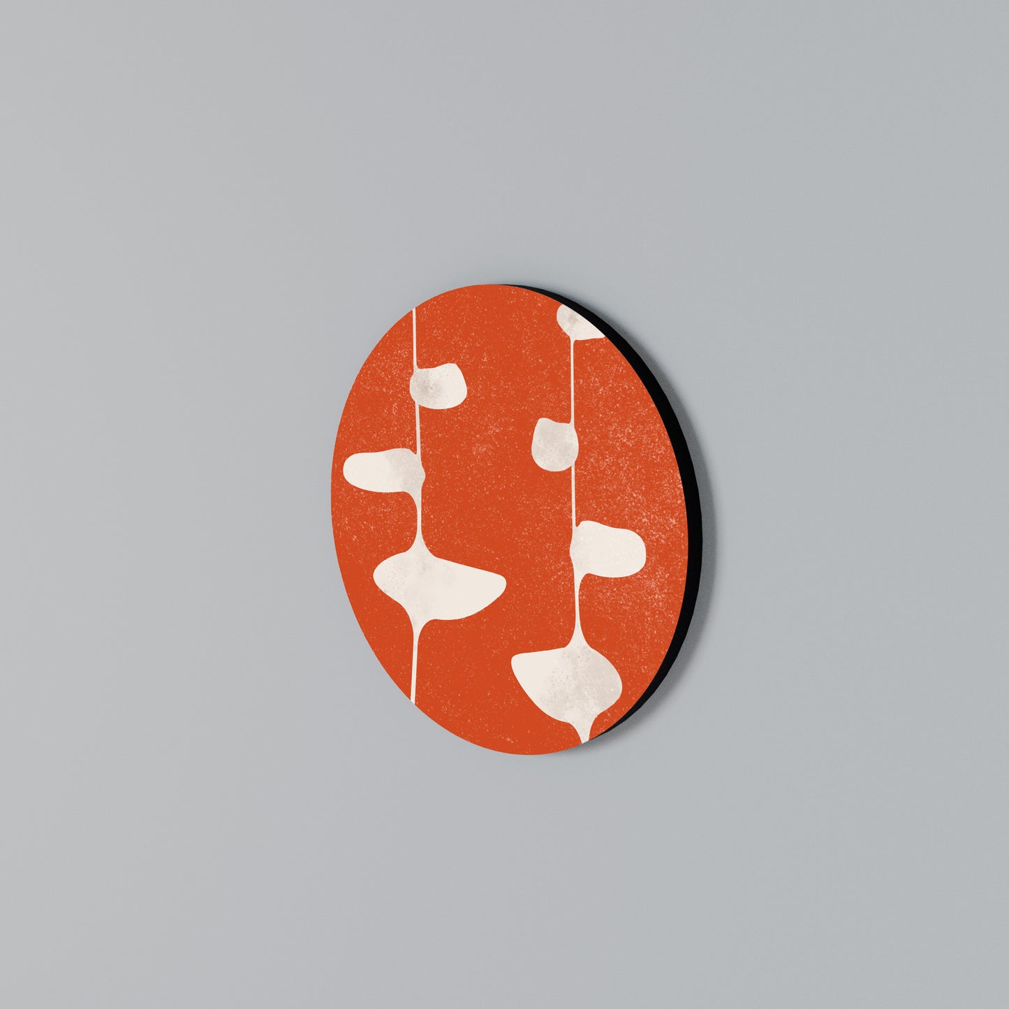 COURAGE MOLD Round Wall Art