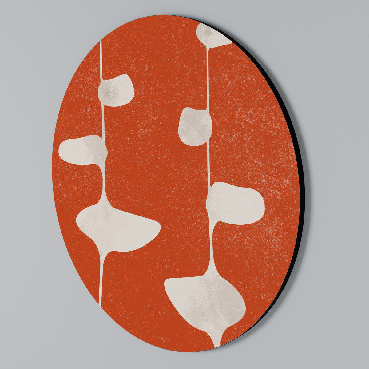 COURAGE MOLD Arte de pared redondo