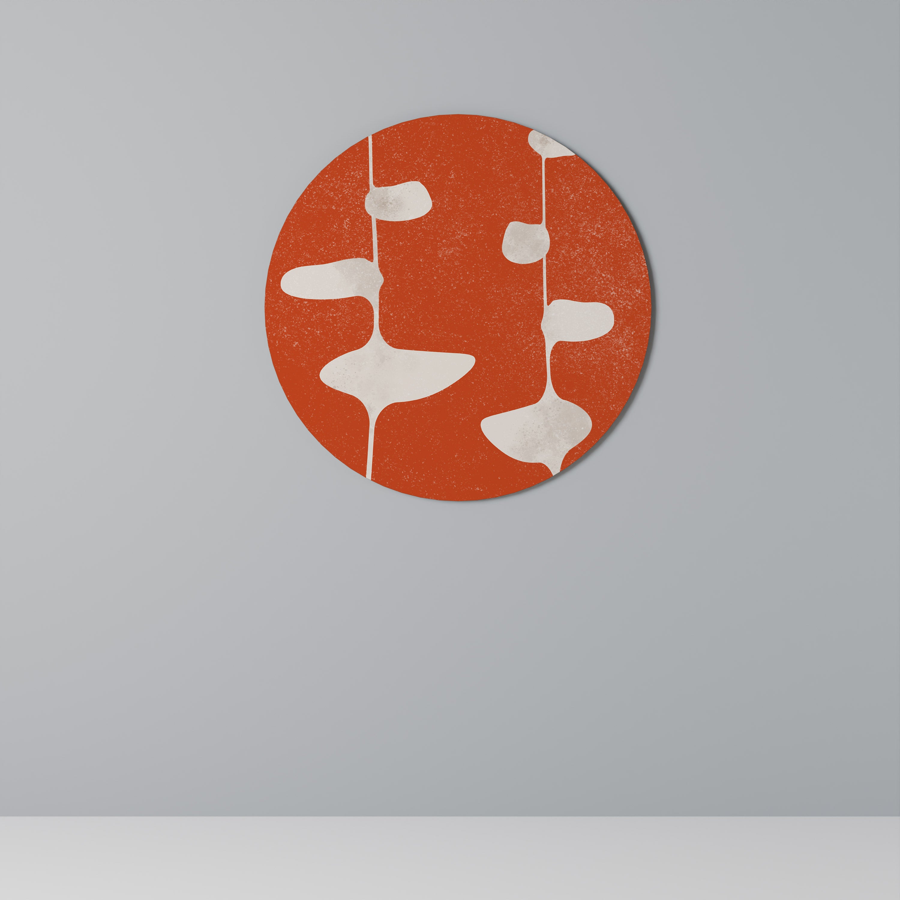 COURAGE MOLD Round Wall Art