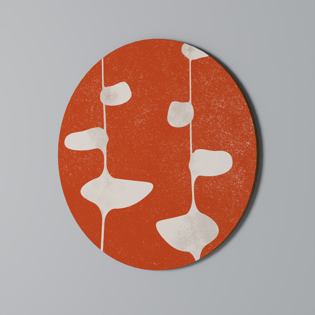 COURAGE MOLD Round Wall Art