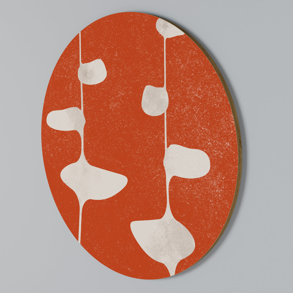 COURAGE MOLD Arte de pared redondo