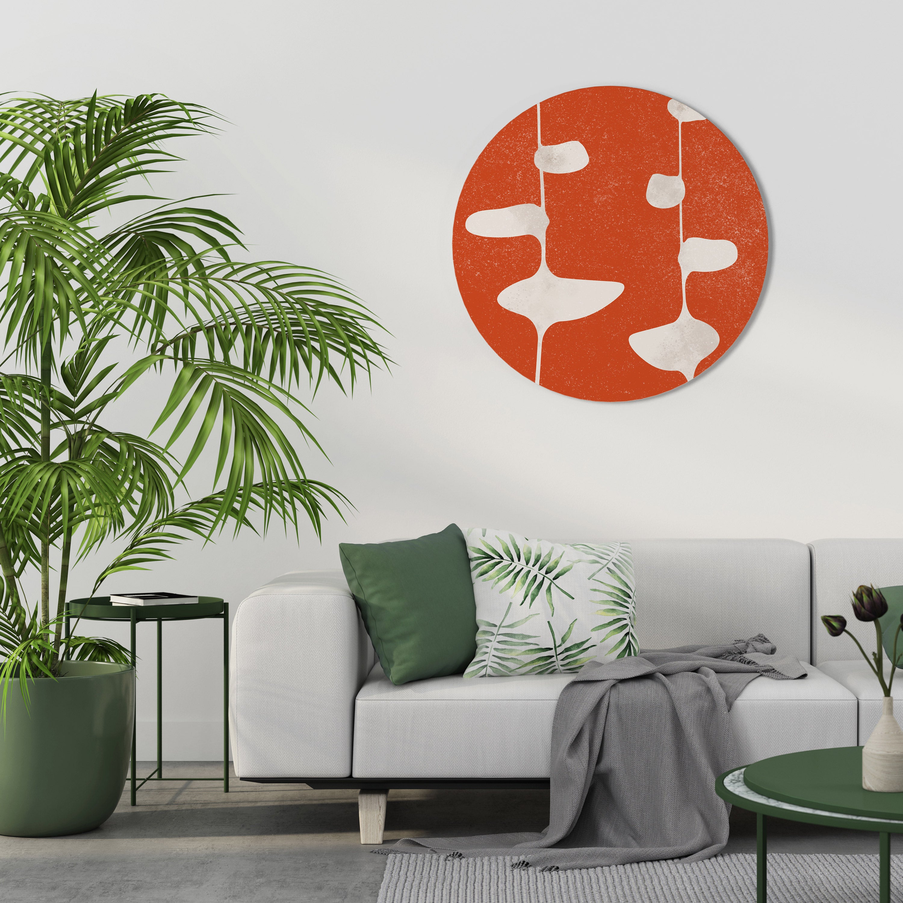 COURAGE MOLD Round Wall Art