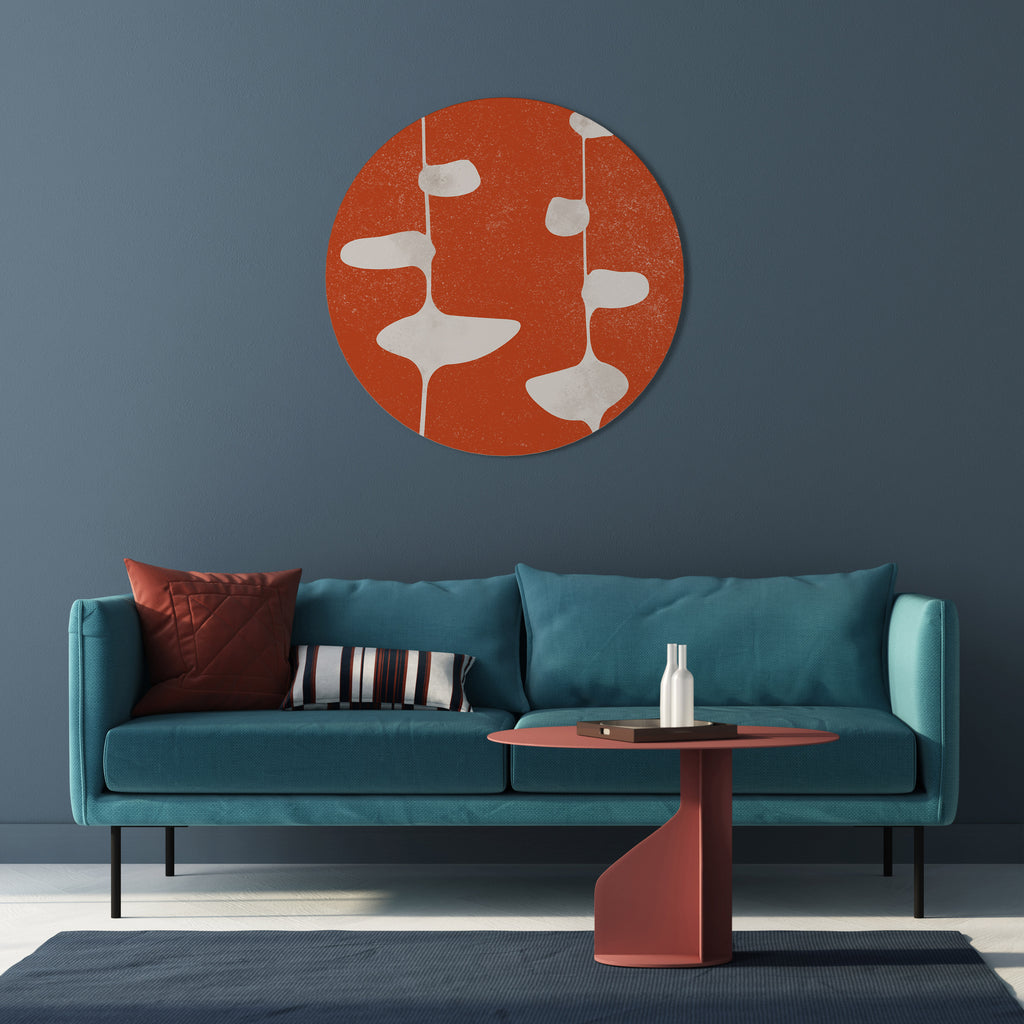 COURAGE MOLD Round Wall Art