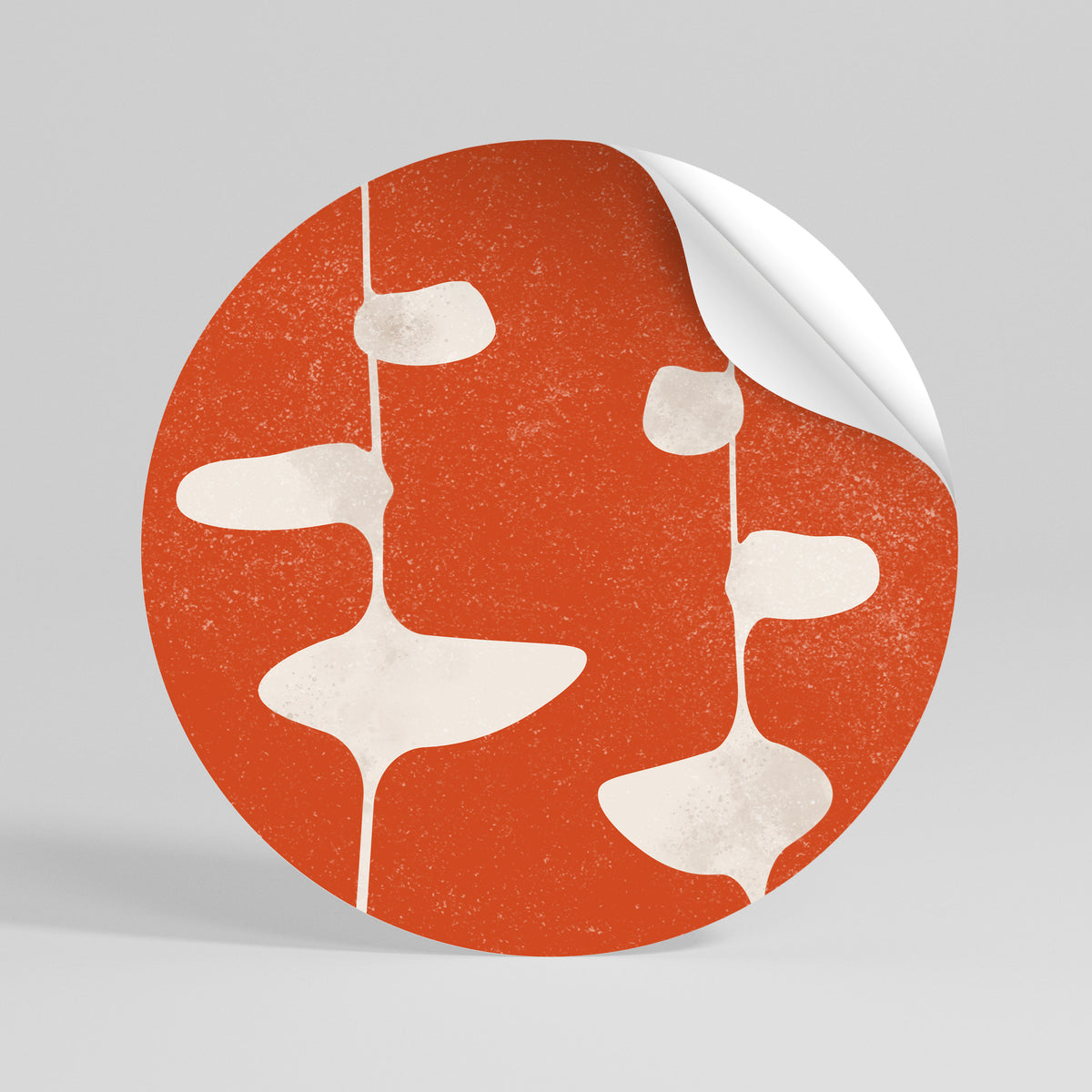 COURAGE MOLD Peel and Stick Round Sticker