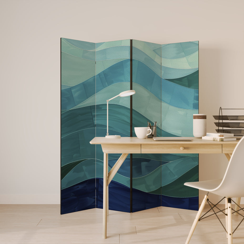 ETERNAL FLOW Decorative 4-Panel Room Divider