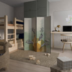 EARTH ELEMENTS Biombo Decorativo de 4 Paneles