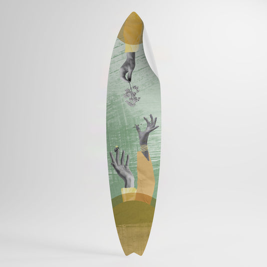 EARTH ELEMENTS Peel and Stick Surfboard Sticker