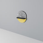 SUNNY TREASURE Estante Ovalado Decorativo en Acabado Negro