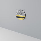 SUNNY TREASURE Estante Redondo Decorativo en Acabado Negro