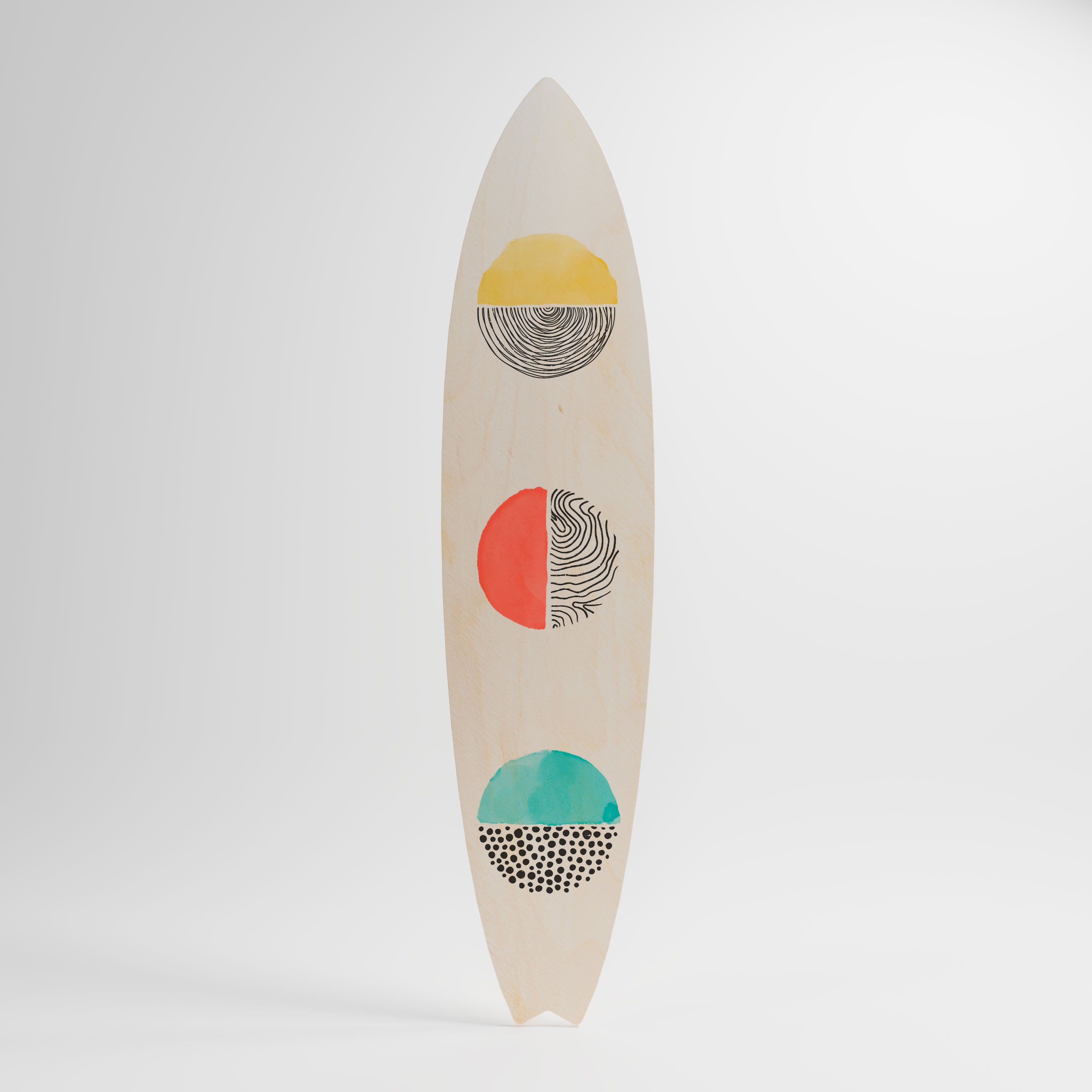 SUNNY TREASURE Panel decorativo de tabla de surf