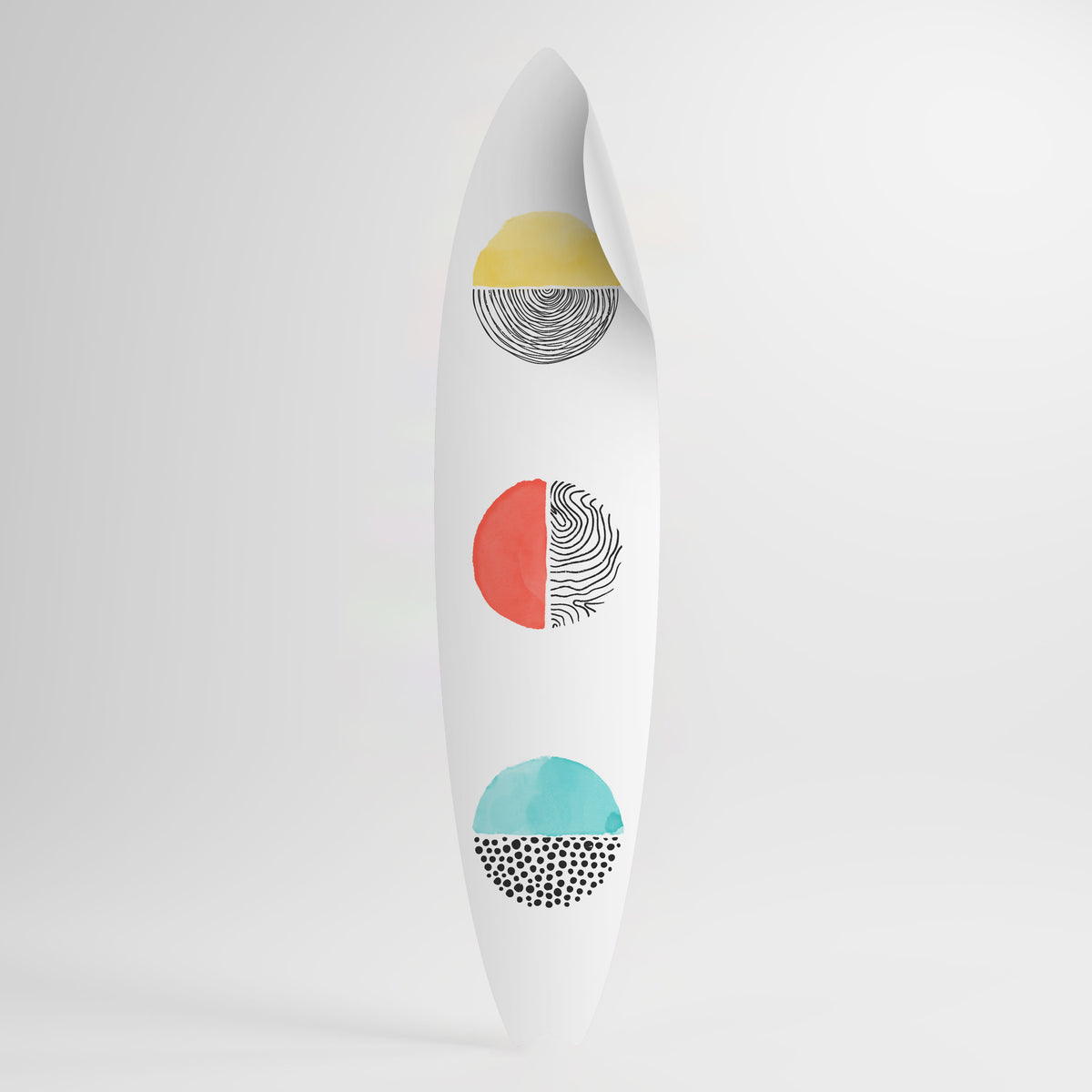 SUNNY TREASURE Vinilo decorativo de tabla de surf