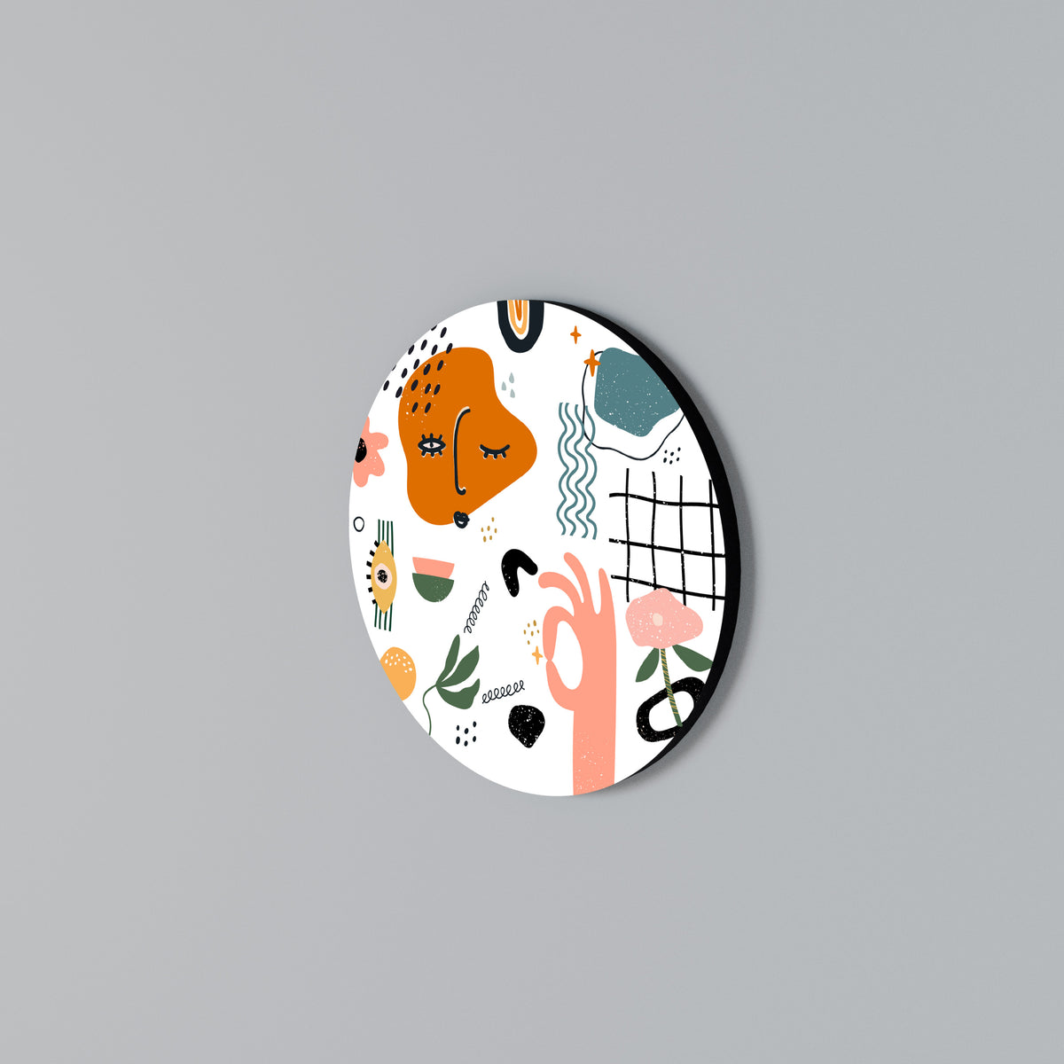 MATISSE WHIMSY Arte de pared redondo