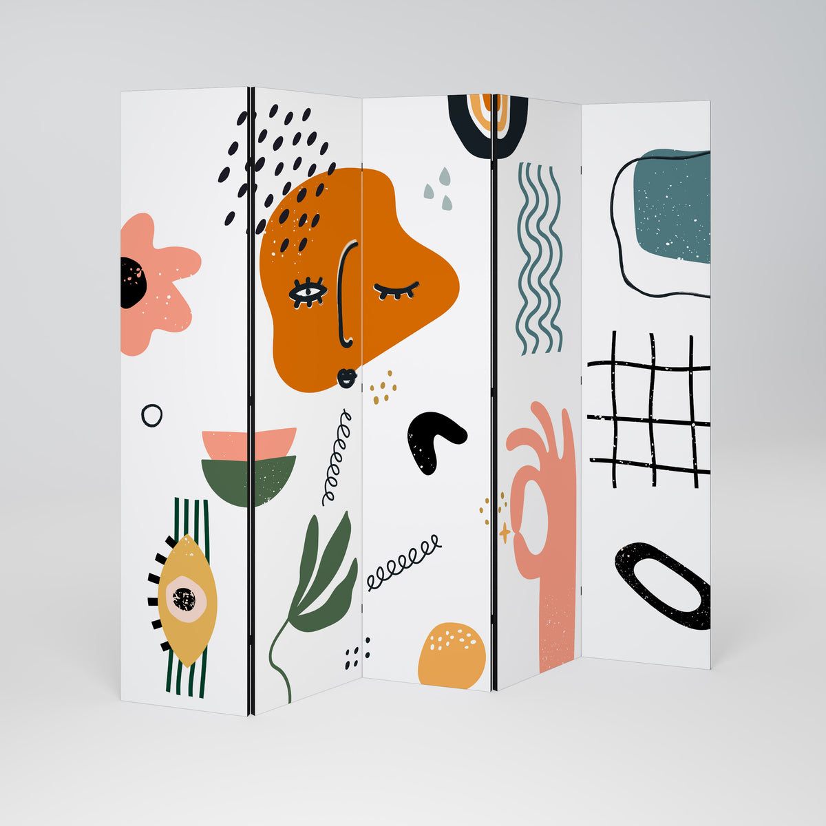 MATISSE WHIMSY Biombo de 5 paneles