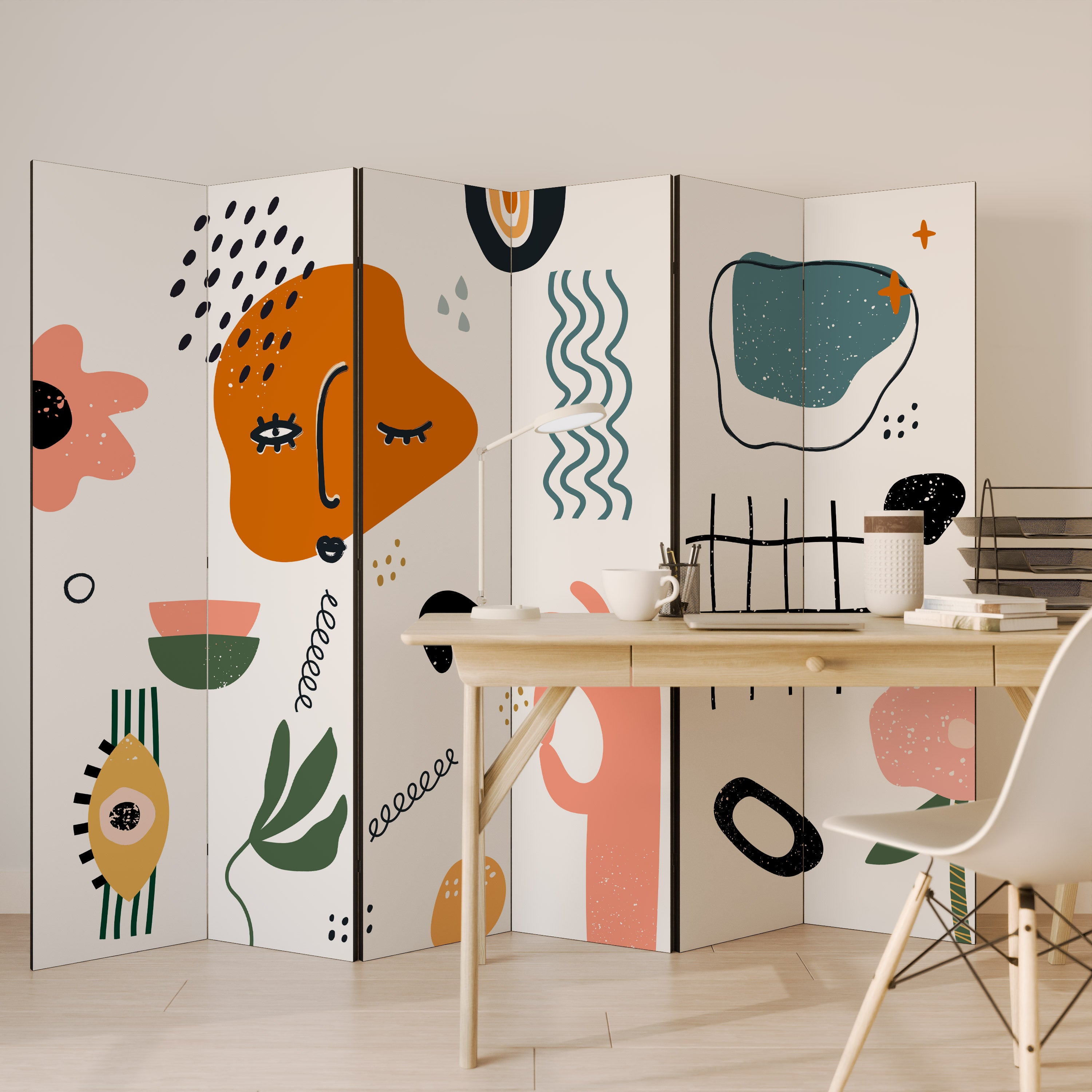 MATISSE WHIMSY 6-Panel Room Divider