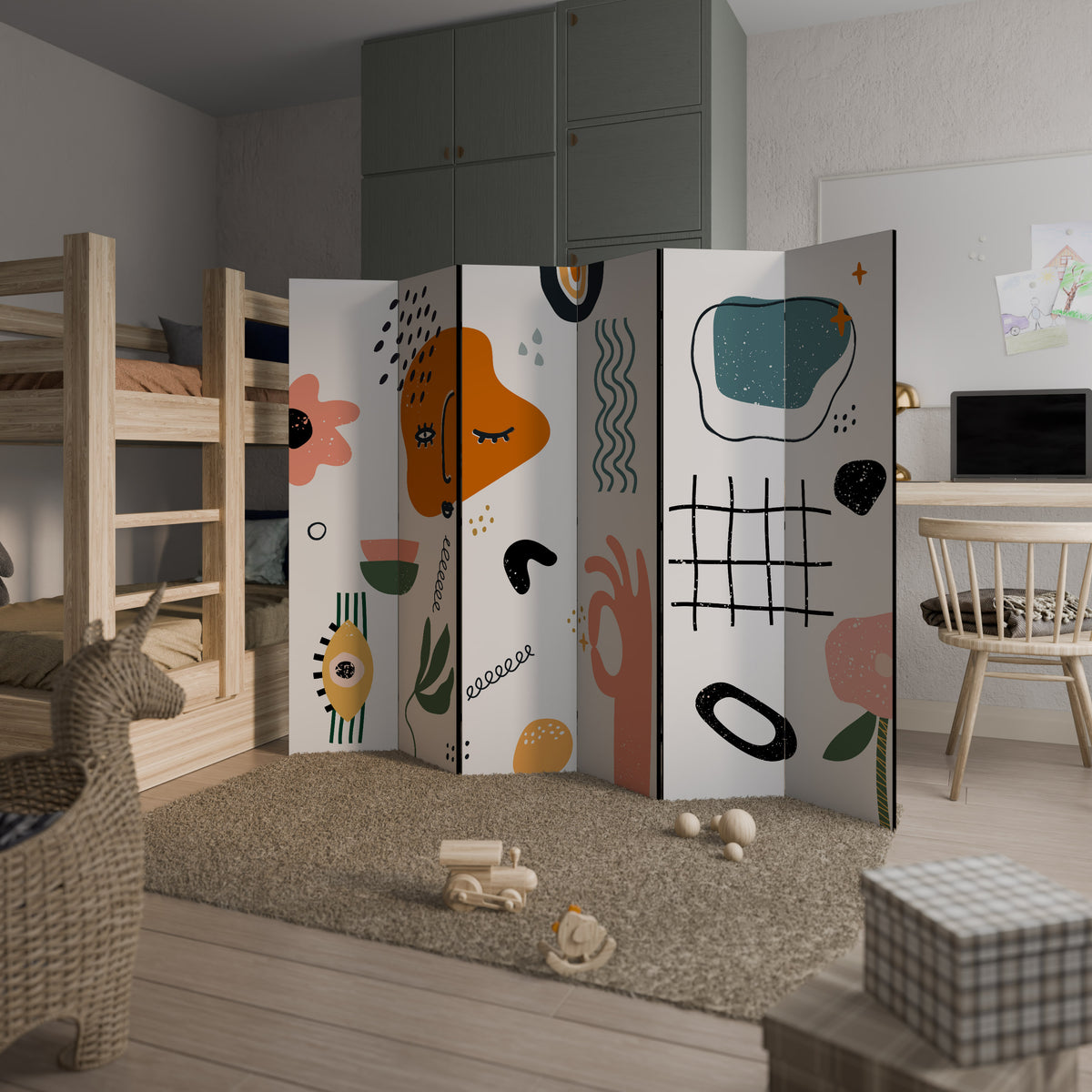 MATISSE WHIMSY Biombo de 6 paneles