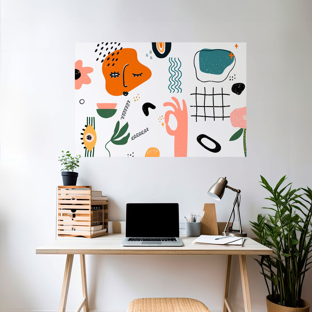 Póster horizontal autoadhesivo MATISSE WHIMSY