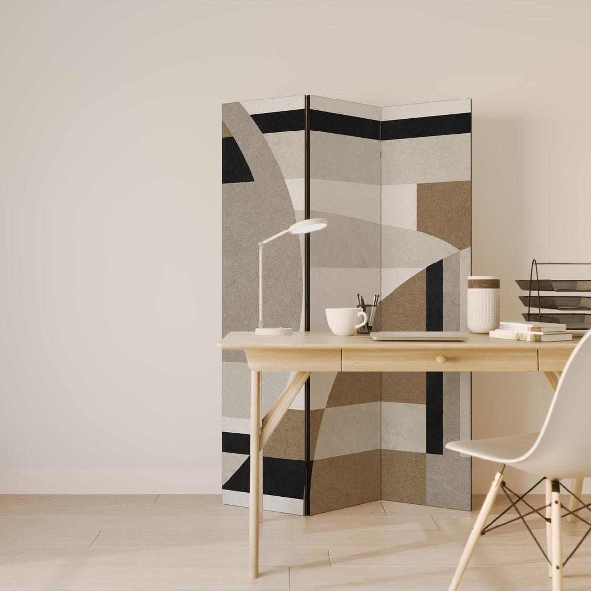 DELICATE MEMENTO Biombo de 3 paneles