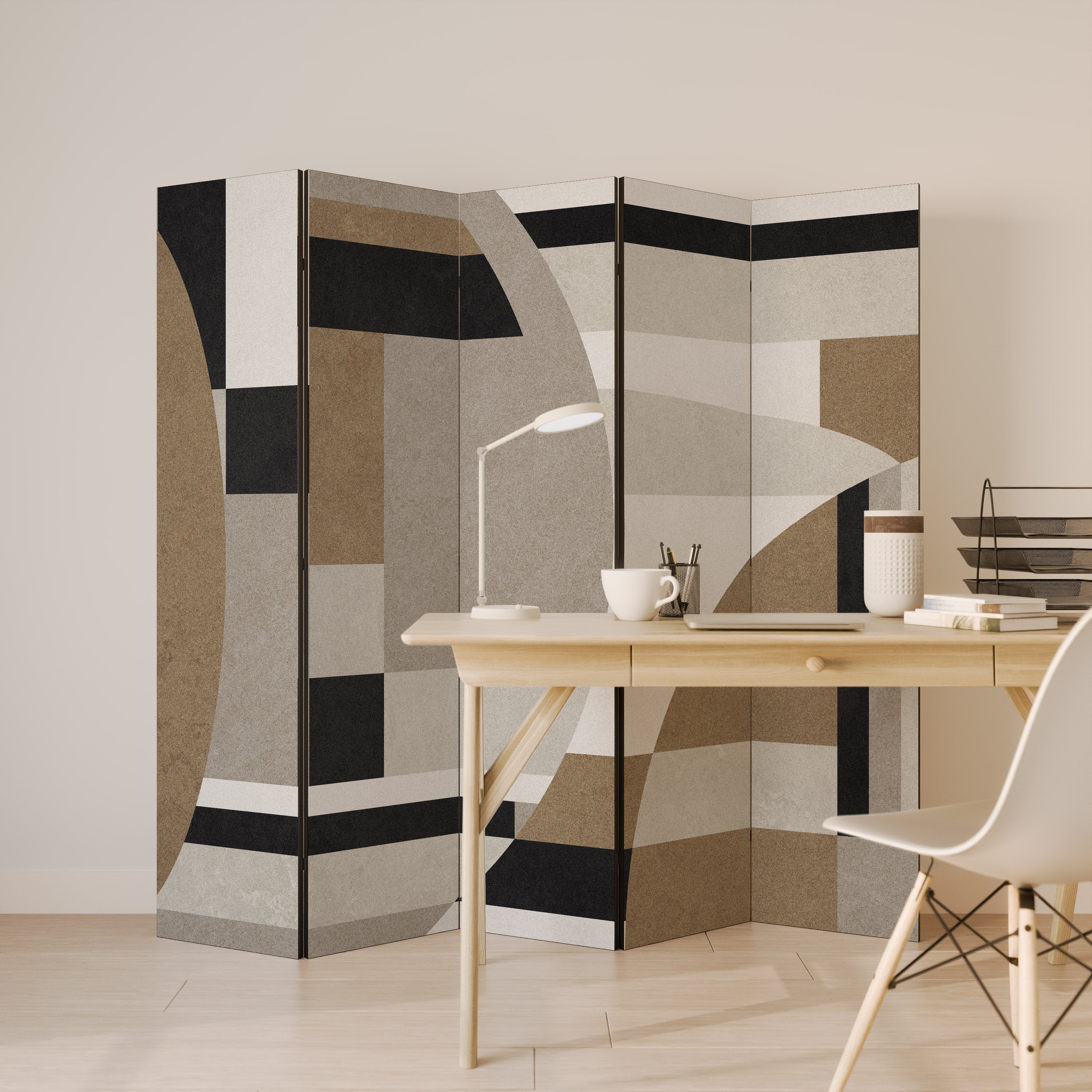 DELICATE MEMENTO 5-Panel Room Divider