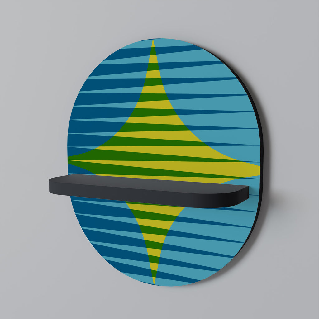 Estantería de arte ovalada con acabado negro de PERFECTION PICKS