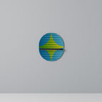 PERFECTION PICKS Oval Art Shelf In Black Finish