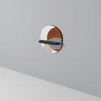 SPACE AROUND Estante Ovalado Decorativo en Acabado Negro