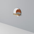 SPACE AROUND Estante Redondo Decorativo en Efecto Roble