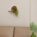 SPACE AROUND Estante Redondo Decorativo en Efecto Roble